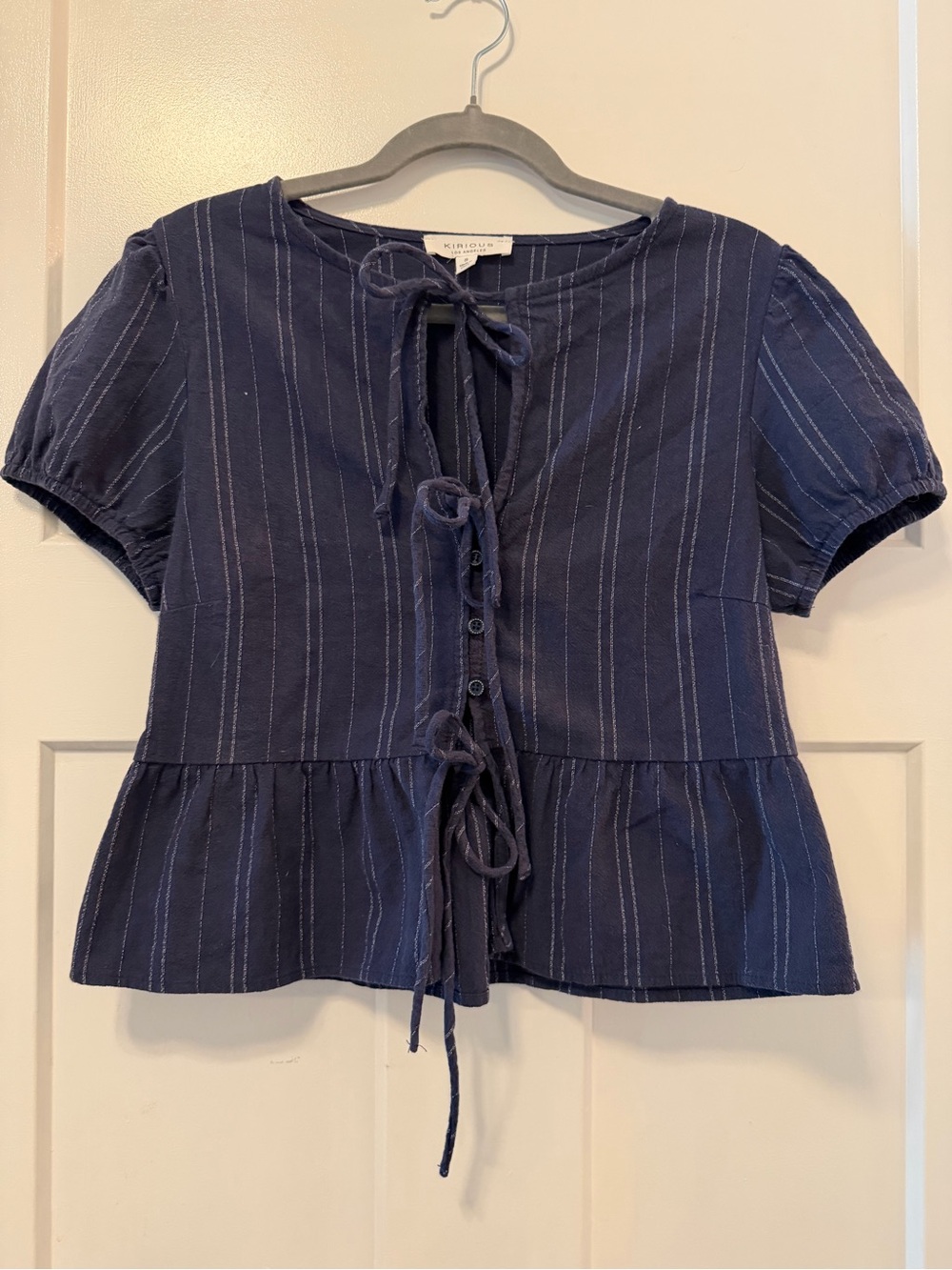 Kurious Small Blue striped top